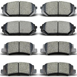 DYZJKWJW D2299 D2398 Front Rear Ceramic Brake Pads Set Fit For 2022 2023 2024 Hyundai Tucson, For 2023 2024 2025 Kia Sportage