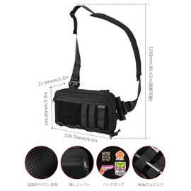 [TACTICAL GEEK] Cache L3 EDC Crossbody Bag: Cross Body Bag, Lightweight One Shoulder Backpack, Popular Travel Hidden Pocket, Quick Access YKK Zipper, Crossbody Shoulder Bag, Tactical Backpack,