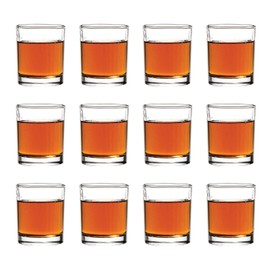 Vikko Shot Glasses, Set of 12 Tequila Shot Glass, 2.75 Ounce Small Glasses with Heavy Base, Whiskey, Espresso, Spirit, Cordial Shot Glass