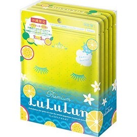 Okinawa Limited Edition Okinawa Premium LuLuLuLun Face Mask, Shikwasa Scent, Pack of 7 x 5 Bags