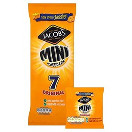Jacob's Mini Cheddars Cheese 25g x 7 per Pack - Pack of 2