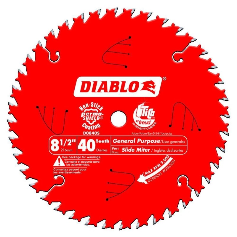 Diablo Tools 8 1/2 Inch X 40 Tooth General Purpose