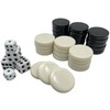 1.06 Inch 30 Pieces Backgammon Checkers Replacement Set Checker Board