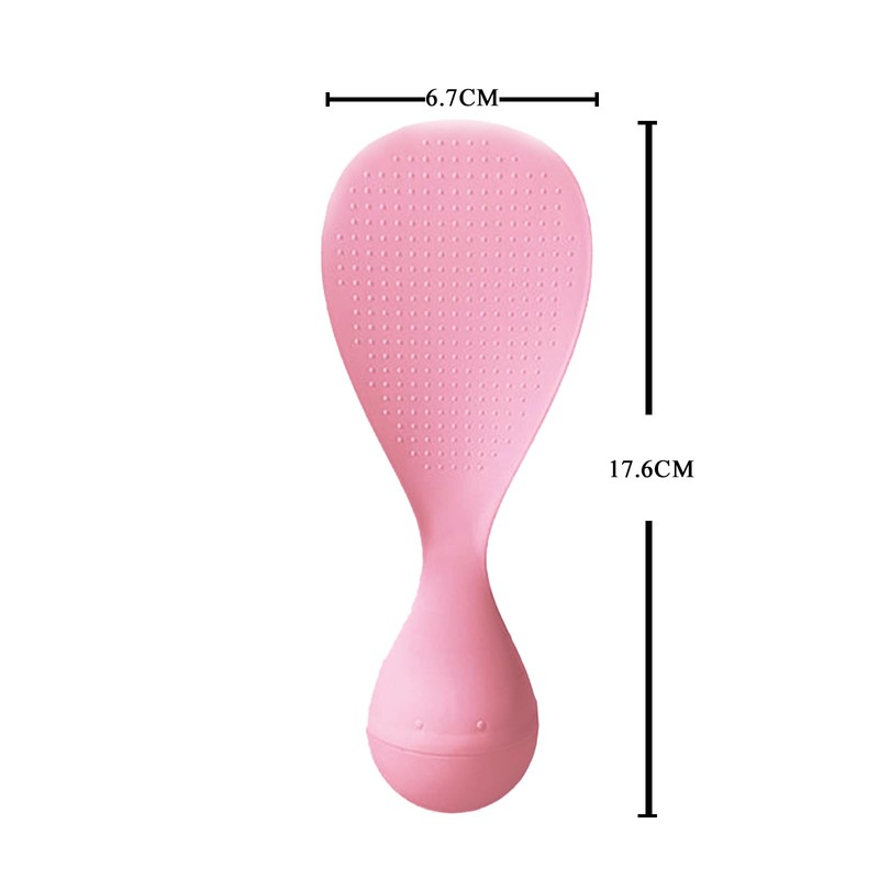 Cevorae Rice Spoon, Standing Rice Spoon, Anti-Trip Rice Spoon, Embossed