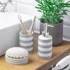 Harbour Housewares Soap Dish - Glazed Ceramic Bathroom Sink Holder