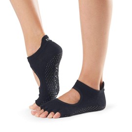 TOESOX Half-Toe 21SS Yoga Wear, Genuine Japanese Product, Black, S Size