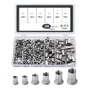Menetop Rivet Nuts 200 Pcs Steel Alloy Rivet Rivet Nut