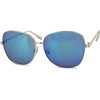 styleBREAKER sunglasses with oval polycarbonate glasses and full-rim metal frame,