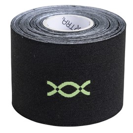 Gorutre Kinesiology Tape GT-2312 2022 16.4 ft (5 m), Precut Roll Type, Black (BK)
