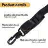Kuwan Saxophone Neck Strap Soft Sax Leather Strap Padded For