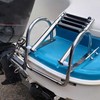 Mojiate 4-Step Stainless Steel Pontoon Boat Ladder - Foldable Telescoping