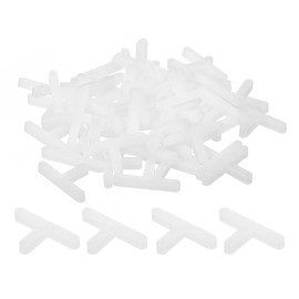 uxcell 800Pcs Wall Floor Tile Plastic T-Shape Spacers Tiling Tools 3mm 1/8" Tile Spacers for Ceramic Tile Installation, White