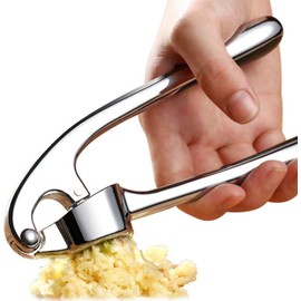 Garlic Crusher, Garlic Mincer to Press Clove and Smash Ginger Handheld Zinc Alloy Rust-Proof Tool for Kitchen