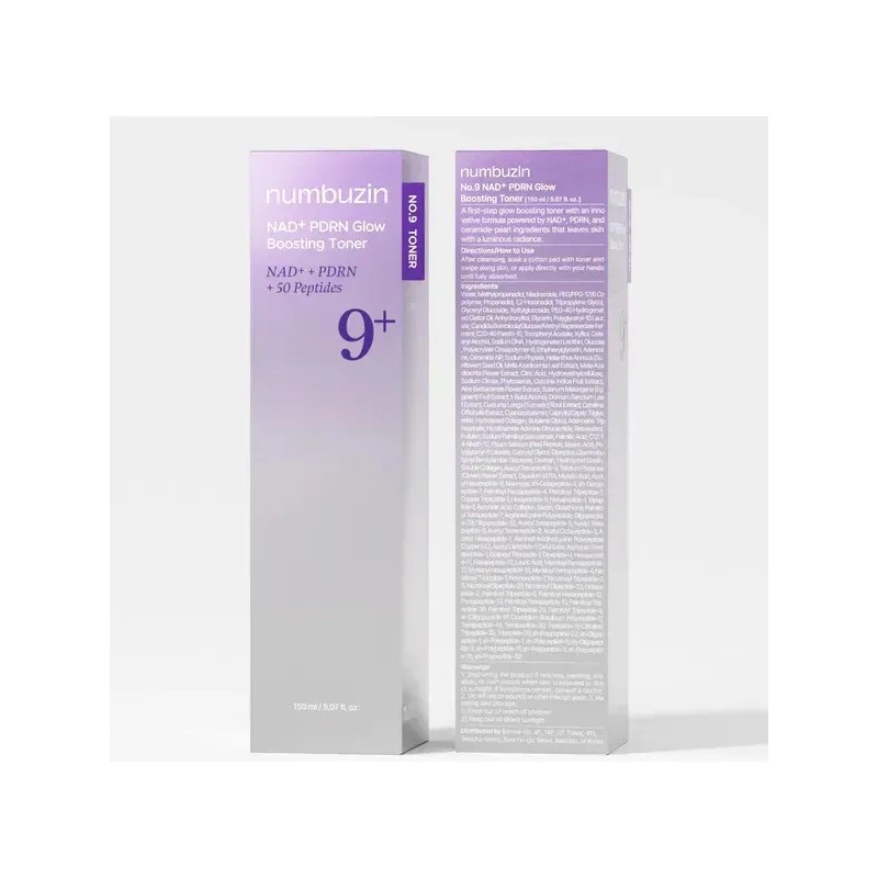 Tónico Glow Boosting Pdrn No 9 Numbuzin 150 Ml Todo