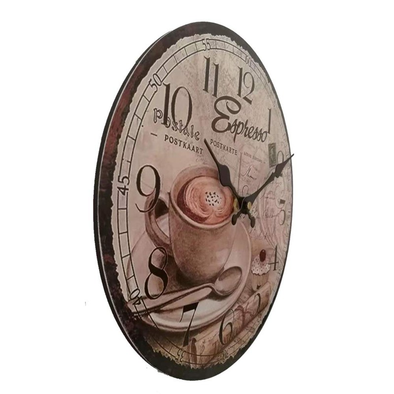 YOAI Wall Clock Kitchen Clock Vintage Shabby Chic Antique Nostalgia