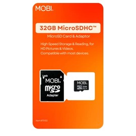 MOBI 32GB MicroSDHDC Tarjeta de Memoria y Adaptador