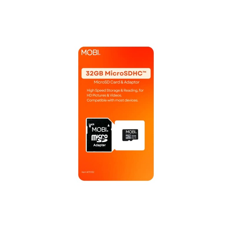 MOBI 32GB MicroSDHDC Tarjeta de Memoria y Adaptador