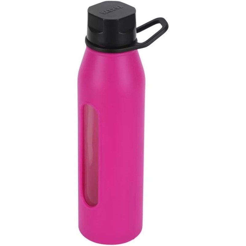Takeya Glass Water Bottle with Silicone Sleeve and Twist Cap,