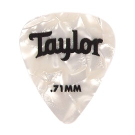 Taylor Celluloid 351 Picks White Pearl 0.71mm 12-Pack