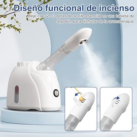 Vaporizador facial Sauna facial profesional de nanoiones para el cuidado facial Limpieza profunda de poros Hidratación profunda Para uso doméstico o e
