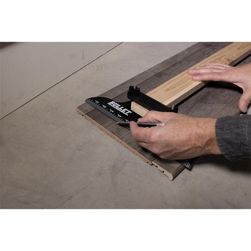 MARSHALLTOWN Stair Tread Jig, Built-in Ruler, Template and Measuring Tool,