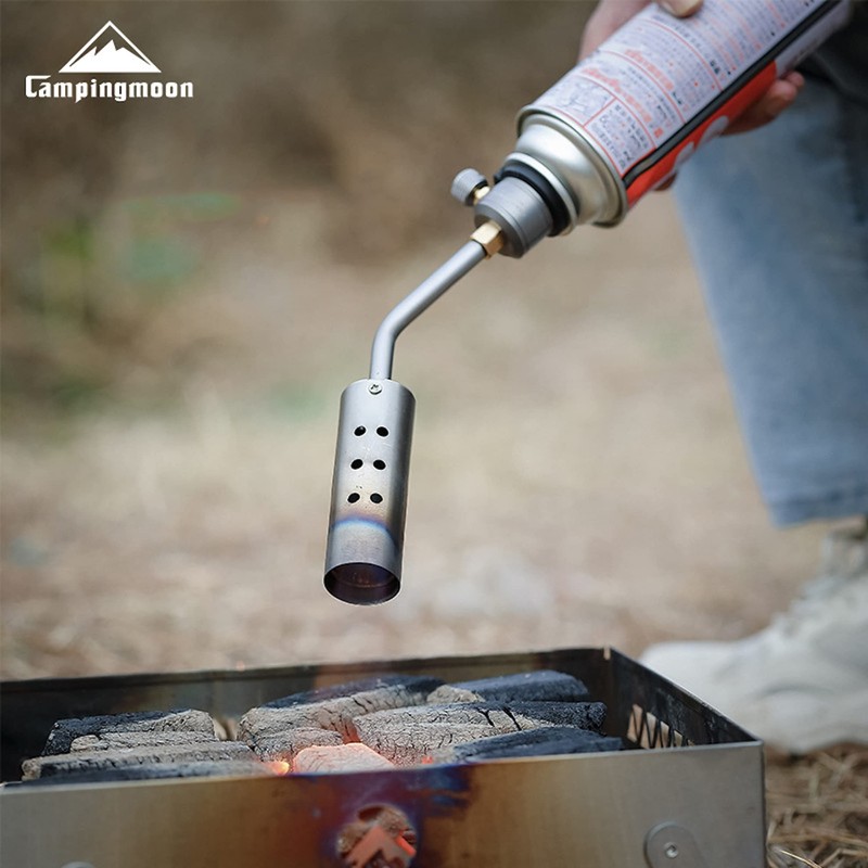 CAMPINGMOON Kitchen Cooking Torch Grill Torch Charcoal Starter with Flame