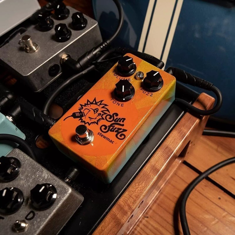 StewMac Sun Fuzz DIY Electric Guitar Pedal Kit, With Bare