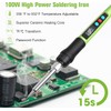 Q-MING Soldering Iron Kit, 100W LED Digital Solder Gun kits