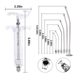 FULAIERGD 20ML Baby Manual Feeding Syringe Set Feeding Tubes with 6 Pcs Curved Gavage Tubes and Stainless Steel Metal Feeding Spoon for Baby Birds Parrot Small Pet