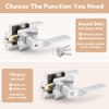 ANNFUZ Square Entry Lever Door Handle Lock and Keys Locking