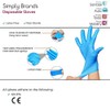 Simply Sanitize 100pk X-Large Nitrile/Vinyl Blend Disposable Gloves, Blue, VNG004