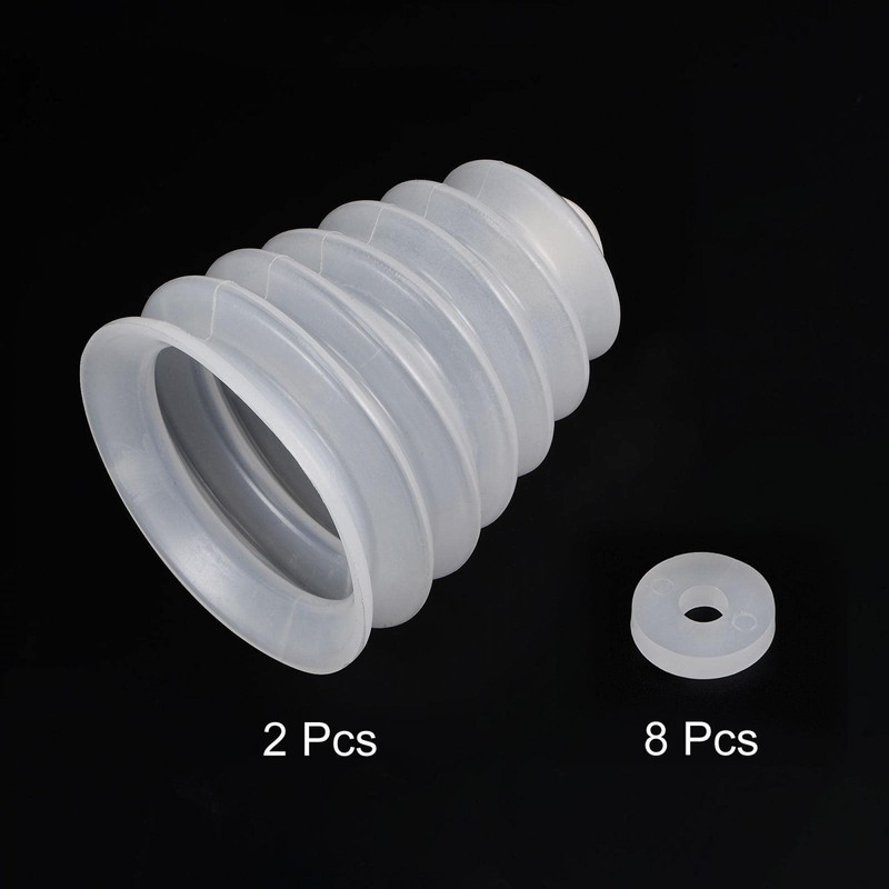 sourcing map 2 Pcs Rubber Drill Dust Cover Collector, for