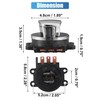 uxcell 1 Set Ignition Switch with Cover 2 Round Keys