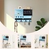 HEKOOLA Farmhouse Key and Mail Holder for Wall Decorative, Mail