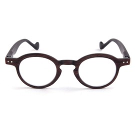 Contacta, Woody Lesebrille für Damen und Herren, trendige Brille mit Holzoptik, Rahmen mit Flexstangen, Packung mit Brillenetui 24 g