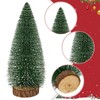 Fuyuleyo 6Pcs Mini Christmas Tree Bottle Brush Trees, Miniature Snow
