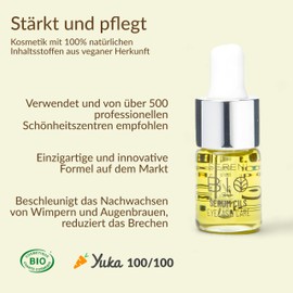 Sérénibio Wimpern Regenerierendes Serum Centella Asiatica - Pflege für Wimpern und Augenbrauen Professionell Zertifiziert Bio Vegan und Fair - Stärkt und Nährt - Wimpernwachstumsserum - 5ml