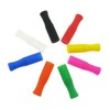 5PCS Hot Pink Reusable Straw Tips,Stainless Silicone Straw Tips,for 8mm