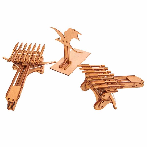 I BUILT IT - Scorpion - Set of 2 Ballistae - 3D Wooden Puzzle - Mechanical Model Building Kit for Adults & Kids, Educational Toy, Creative Gift, Fun DIY Family Activity, Puzzle for Adults, Medieval