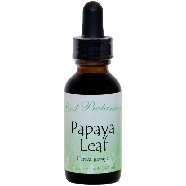 Best Botanicals Papaya Leaf Extract 1 oz.