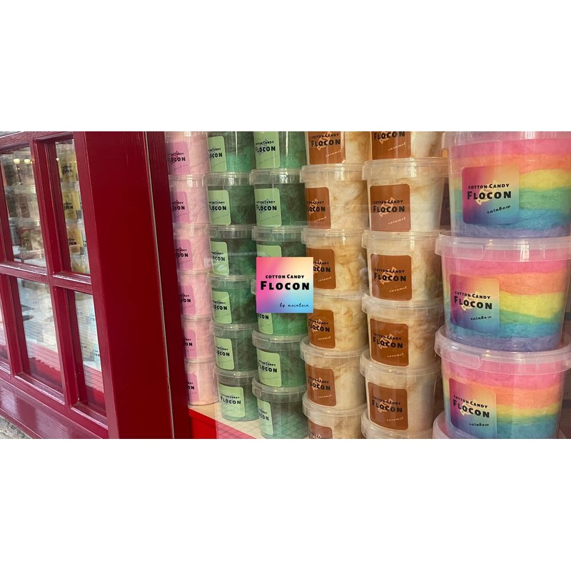 COTTON CANDY FLOCON コットンキャンディ わたあめ (Rainbow 6 Colors (Plain) 60g)