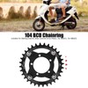 Keenso 104BCD Chainring, 32T Chainring Mid Drive Chainring Adapter Aluminum