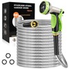 GOXAWEE Garden Hose, Stainless Steel Heavy Duty Water Hose With