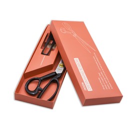 Phildim Dressmaking Scissors (9'', White) - Dressmaker Fabric Sewing Shears - Tailor's Scissors for Cutting Fabric, Leather PD-001-R9-W