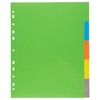 eco-eco A4 50% Recycled Multipunched Reinforced Colour Set 5 Extra