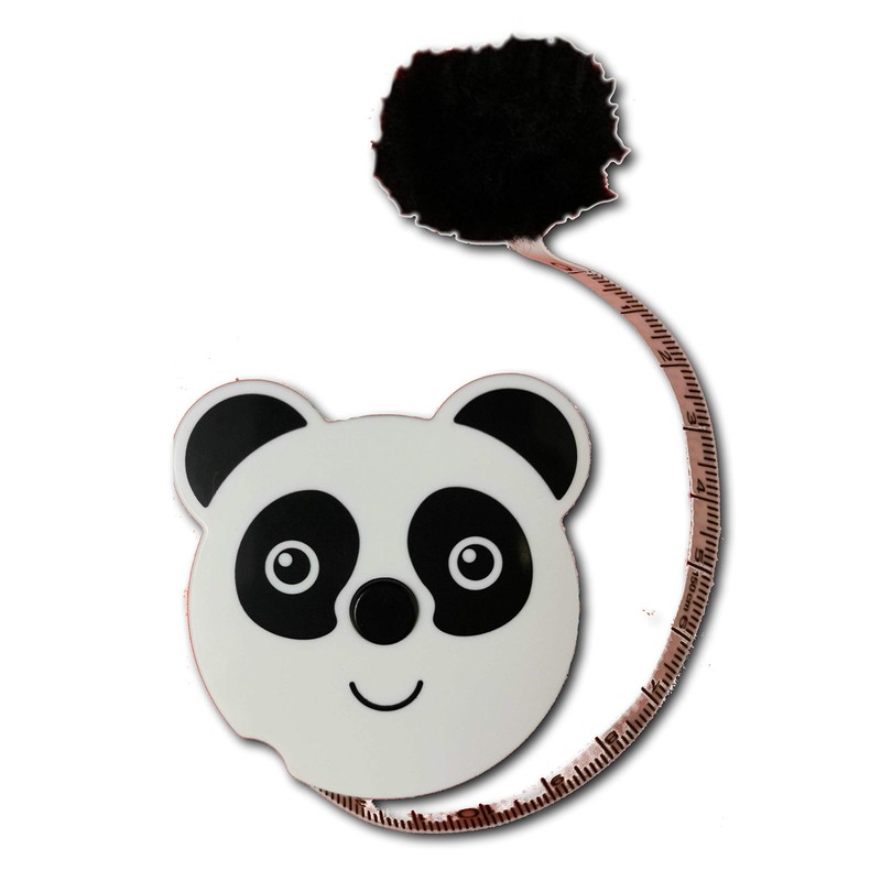 Cute Animal Retractable Tape Measures with Fluffy Pom-pom Tail and