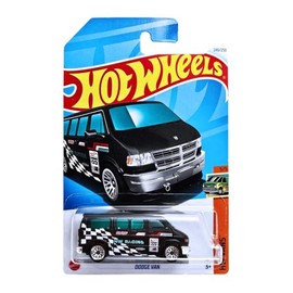 Hot Wheels - Dodge Van - HW Vans 5/5 - HTB95 - Short Card - RAM - HW Racing - TanChan Customs - Mattel 2024-1:64