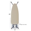 Household Essentials Wide Mega Ironing Board 4-Leg, Steel Top Pressing
