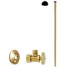 Westbrass Corrugated Supply Kit with Round Handle, 5/8" OD x