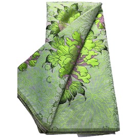 KAJURUI African Lace Fabric French Jacquard Mesh Lace Fabric Embroidery Gilding Brocade Tissue Fabric 5 Yards for Wedding